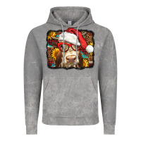 Cloud Rock Christmas Cow Vintage Hoodie - LillyAllenDesigns