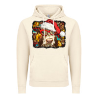 Vintage Artic Christmas Cow Vintage Hoodie - LillyAllenDesigns