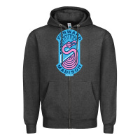 Charcoal Heather madison fc art Zipper Hoodie - DesigneFamous