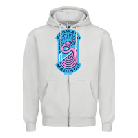 Dove Grey madison fc art Zipper Hoodie - DesigneFamous