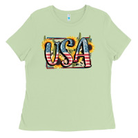 Matcha USA 4th of July Ladies Tee - FaDigitalArtStudio