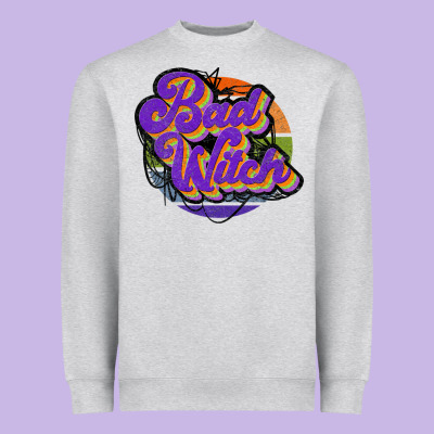 Bad Witch Heavyweight Sweatshirt Designed By Jahusdesignshop