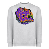 Heather Grey bad witch Heavyweight Sweatshirt - JahusDesignShop