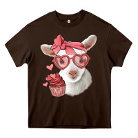 Chocolate Brown cute baby lamb valentines day Heavy Core Tee - Jasminsmagicworld