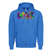 True Royal mardi gras love Zipper Hoodie - JahusDesignShop