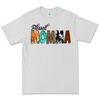 Dove Grey Blessed Momma Premium Tee - CowCowDesign