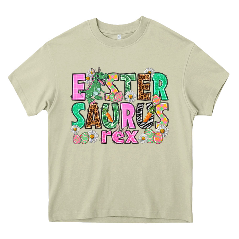 Easter Saurus Nurse Easter Day Heavy Core Tee by HowdyJamesFarm | Teevron