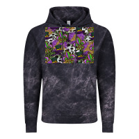 Cloud Black mardi gras celebration pattern Vintage Hoodie - CowhideDigitalArt