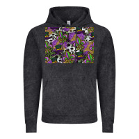 Vintage Black mardi gras celebration pattern Vintage Hoodie - CowhideDigitalArt