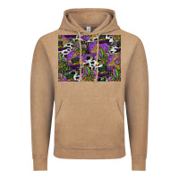 Vintage Coffee mardi gras celebration pattern Vintage Hoodie - CowhideDigitalArt