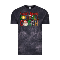 Cloud Black Santa's Favorite Softball Coach For Christmas Vintage Tee - FaDigitalArtStudio