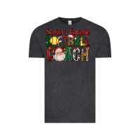 Vintage Black Santa's Favorite Softball Coach For Christmas Vintage Tee - FaDigitalArtStudio