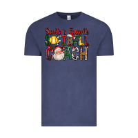 Vintage Denim Santa's Favorite Softball Coach For Christmas Vintage Tee - FaDigitalArtStudio