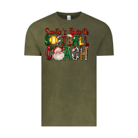 Vintage Olive Santa's Favorite Softball Coach For Christmas Vintage Tee - FaDigitalArtStudio