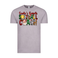 Vintage Zinc Santa's Favorite Softball Coach For Christmas Vintage Tee - FaDigitalArtStudio
