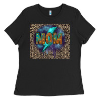 Black Leopard mom Ladies Tee - FaDigitalArtStudio