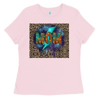 Bubblegum Pink Leopard mom Ladies Tee - FaDigitalArtStudio