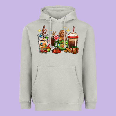Christmas Coffee Cups With Poodle Heavyweight Hoodie Designed By Ranaportraitstore