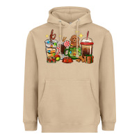 Mushroom Christmas coffee cups with Poodle Heavyweight Hoodie - RanaPortraitStore