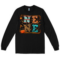 Black Fall Autumn Leopard Nene Long Sleeve Tee - LillyAllenDesigns
