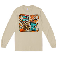 Mushroom Fall Autumn Leopard Nene Long Sleeve Tee - LillyAllenDesigns