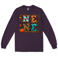Plum Fall Autumn Leopard Nene Long Sleeve Tee - LillyAllenDesigns