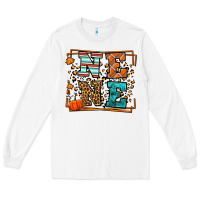 White Fall Autumn Leopard Nene Long Sleeve Tee - LillyAllenDesigns