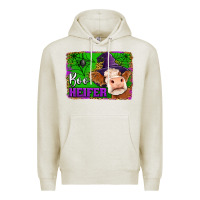 Oatmeal Heather boo heifer Premium Hoodie - Jasminsmagicworld