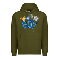 Army Green Birthday Boy Balloon Premium Hoodie - Artiststas