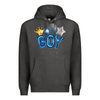 Charcoal Heather Birthday Boy Balloon Premium Hoodie - Artiststas