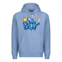 Colony Blue Birthday Boy Balloon Premium Hoodie - Artiststas
