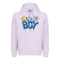 Lilac Birthday Boy Balloon Premium Hoodie - Artiststas
