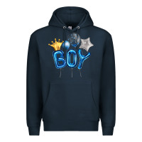 Navy Birthday Boy Balloon Premium Hoodie - Artiststas