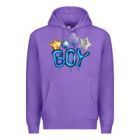 Purple Birthday Boy Balloon Premium Hoodie - Artiststas
