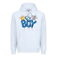 White Birthday Boy Balloon Premium Hoodie - Artiststas