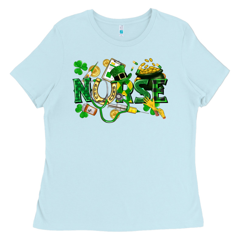 Nurse St Patrick Ladies Tee by FaDigitalArtStudio | Teevron