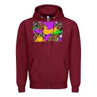 Burgundy mardi gras background Zipper Hoodie - JahusDesignShop