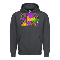 Smoke mardi gras background Zipper Hoodie - JahusDesignShop