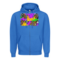 True Royal mardi gras background Zipper Hoodie - JahusDesignShop