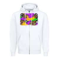 White mardi gras background Zipper Hoodie - JahusDesignShop
