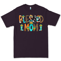 Plum Blessed Mom Premium Tee - CowCowDesign