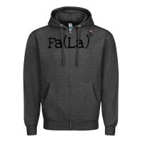 Charcoal Heather fa la christmas Zipper Hoodie - DesigneFamous