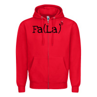 Red fa la christmas Zipper Hoodie - DesigneFamous