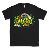 Black lucky gnomes truck St. Patrick's Classic Tee - HowdyJamesFarm
