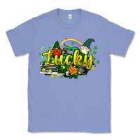 Colony Blue lucky gnomes truck St. Patrick's Classic Tee - HowdyJamesFarm