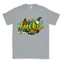 Heather Grey lucky gnomes truck St. Patrick's Classic Tee - HowdyJamesFarm