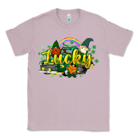 Lilac lucky gnomes truck St. Patrick's Classic Tee - HowdyJamesFarm