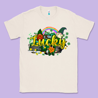 Lucky Gnomes Truck St. Patrick's Classic Tee Designed By Howdyjamesfarm