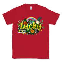 Red lucky gnomes truck St. Patrick's Classic Tee - HowdyJamesFarm
