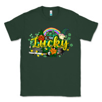 Sports Green lucky gnomes truck St. Patrick's Classic Tee - HowdyJamesFarm